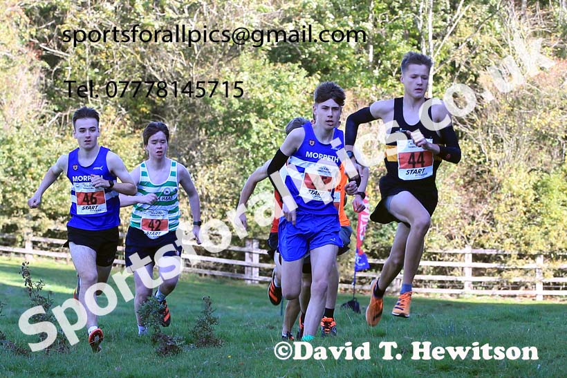 Mens under-17s, 2022 NECAA Cross Country Relays, Thornley Hall Farm, Peterlee, County Durham, October 15th. Photo: David T. Hewitson/Sports for All Pics